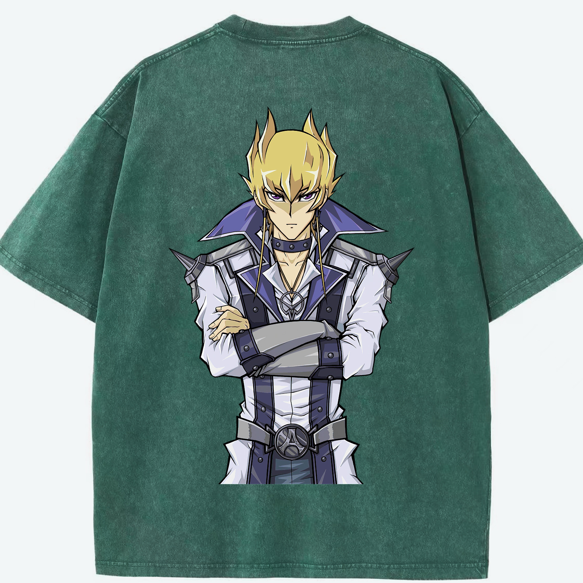 （画像用） 遊☆戯☆王 Yu-Gi-Oh! 綿100% ヴィンテージ風 半袖Tシャツ（背面プリント）
